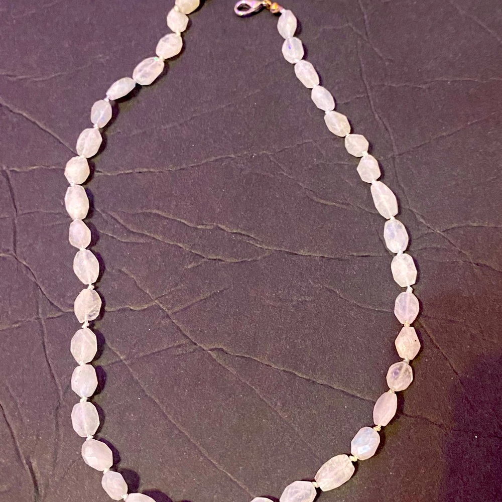 clear crystal necklace